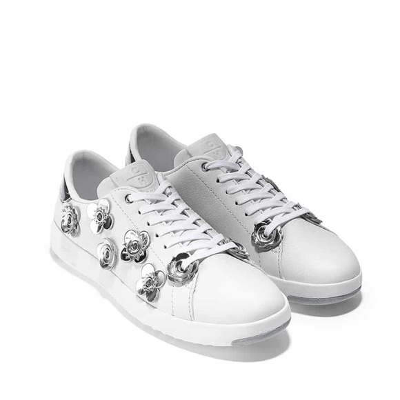 Cole Haan Grandpro Tennis Leather Sneakers  White Size 10.5 - Picture 1 of 15